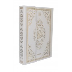 058 BEYAZ - MÜHÜRLÜ ORTA BOY KURANI KERİM 