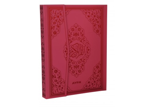 125 PEMBE - RENKLİ KURANI KERİM - CAMİ BOY MÜHÜRLÜ