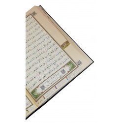 135C- CAMİ BOY TECVİDLİ KURAN-I KERİM - CİLT BEZİ MAKREPSİZ KAPAK