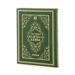 135TR - TECVİDLİ KURANI KERİM-TERMO DERİ - CAMİ BOY MÜHÜRLÜ