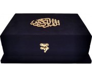 289 SİYAH - ÇEYİZLİK VEYA HEDİYELİK AHŞAP KADİFE SANDIKLI KURAN-I KERİM  289 SİYAH - ÇEYİZLİK VEYA HEDİYELİK AHŞAP KADİFE SANDIKLI KURAN-I KERİM