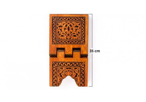 Mini Boy Selçuklu Yakma Desenli Ahşap Rahle Kodu : TS006