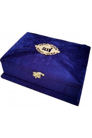 279 LACİVERT - MÜHÜRLÜ ORTA BOY SÜNGERLİ HEDİYELİK SANDIKLI KURAN-I KERİM 279 LACİVERT - MÜHÜRLÜ ORTA BOY SÜNGERLİ HEDİYELİK SANDIKLI KURAN-I KERİM