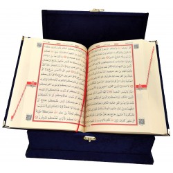 279 LACİVERT - MÜHÜRLÜ ORTA BOY SÜNGERLİ HEDİYELİK SANDIKLI KURAN-I KERİM 279 LACİVERT - MÜHÜRLÜ ORTA BOY SÜNGERLİ HEDİYELİK SANDIKLI KURAN-I KERİM