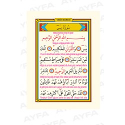 Yasin-i Şerif  Çanta Boy  Satır Altı Türkçe Mealli kodu: 009  Yasin-i Şerif  Çanta Boy  Satır Altı Türkçe Mealli kodu: 009