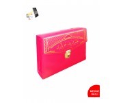 MDN234 KIRMIZI - MEDİNE HATLI - OTUZ CÜZ MÜHÜRLÜ - ORTA BOY