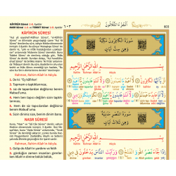 088 - MÜHÜRLÜ KIRIK KELİME KURANI KERİM MEAL - RAHLE BOY