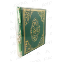 226Y - HEDİYELİK KURANI KERİM-İNCİ TESBİHLİ HAFIZ BOY - YEŞİL