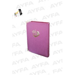 295 LİLA  - MÜHÜRLÜ KADİFE KUTULU KURANI KERİM - ORTA BOY 295 LİLA  - MÜHÜRLÜ KADİFE KUTULU KURANI KERİM - ORTA BOY