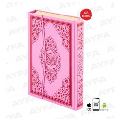 123 PEMBE MÜHÜRLÜ KURAN-I KERİM - ORTA BOY