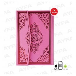 123 PEMBE MÜHÜRLÜ KURAN-I KERİM - ORTA BOY