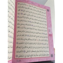 124 PEMBE - RENKLİ KURAN-I KERİM - RAHLE BOY
