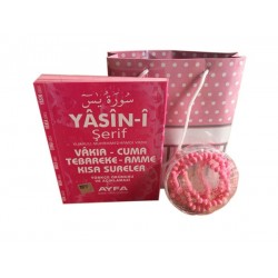 245Pembe - Mevlüt Hediyesi 128 Sayfa Yasin-i Şerif + Karton Kutulu + Gül Kokulu Tesbihli 245Pembe - Mevlüt Hediyesi 128 Sayfa Yasin-i Şerif + Karton Kutulu + Gül Kokulu Tesbihli