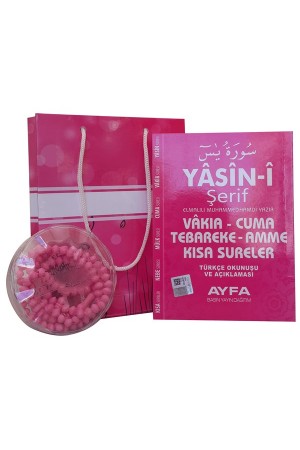 245Pembe - Mevlüt Hediyesi 128 Sayfa Yasin-i Şerif + Karton Kutulu + Gül Kokulu Tesbihli 245Pembe - Mevlüt Hediyesi 128 Sayfa Yasin-i Şerif + Karton Kutulu + Gül Kokulu Tesbihli