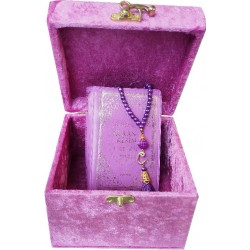 MÜHÜRLÜ CEP BOY SANDIKLI KADİFE MEALLİ KURAN-I KERİM-LİLA-285 MÜHÜRLÜ CEP BOY SANDIKLI KADİFE MEALLİ KURAN-I KERİM-LİLA-285