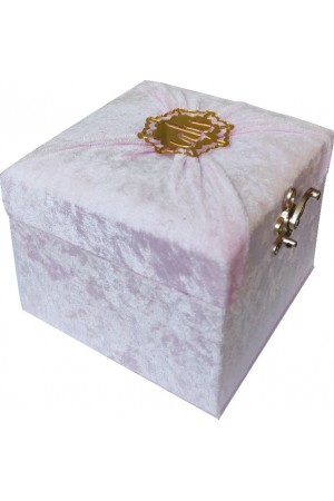 MÜHÜRLÜ CEP BOY SANDIKLI KADİFE MEALLİ KURAN-I KERİM-PEMBE-M285 MÜHÜRLÜ CEP BOY SANDIKLI KADİFE MEALLİ KURAN-I KERİM-PEMBE-M285