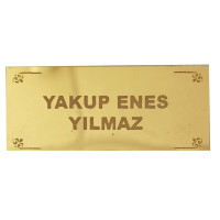 Pileksi İsimlik Altın - Gümüş (7 cm x 3 cm) - Pi04