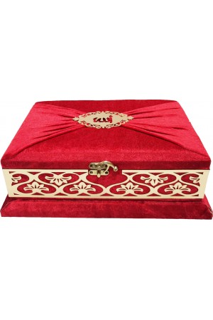 PL279 KIRMIZI  - ÖZEL PLEKSİLİ MÜHÜRLÜ ORTA BOY SÜNGERLİ HEDİYELİK SANDIKLI KURAN-I KERİM PL279 KIRMIZI  - ÖZEL PLEKSİLİ MÜHÜRLÜ ORTA BOY SÜNGERLİ HEDİYELİK SANDIKLI KURAN-I KERİM